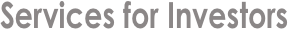 Services for Investors
